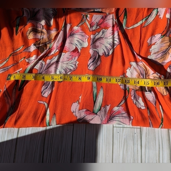 MINKPINK Tangerine Dream Orange High Neck Mini Swing Dress Size Small - Picture 10 of 10